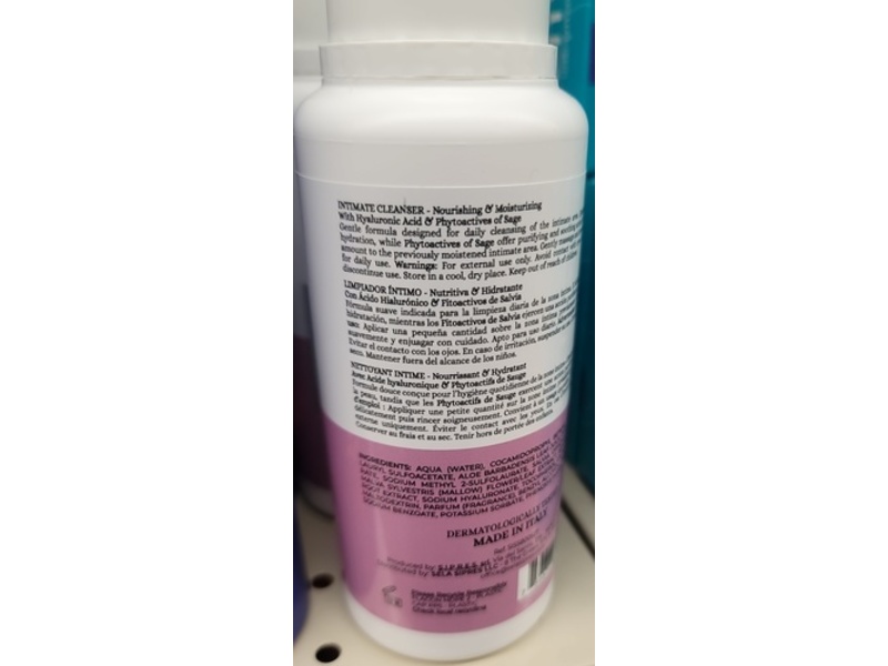 Delfanti Milano Menopause Intimate Cleanser, 8.4 fl oz/250 mL