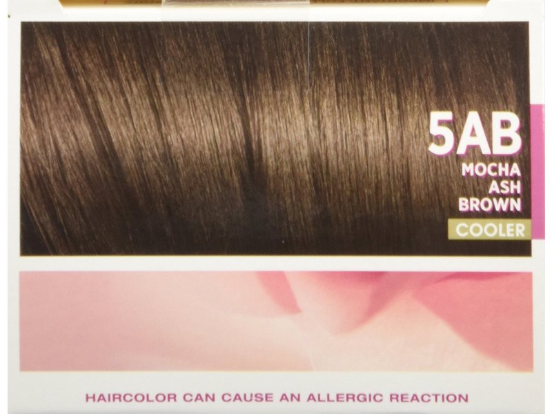 L'Oreal Excellence Triple Protection Color Creme, 5AB Mocha Ash Brown, 3 Pack