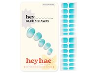 Heyhae Sun Cured Gel Nail Strips, Blue Me Away, 28 Count - thumbnail 1
