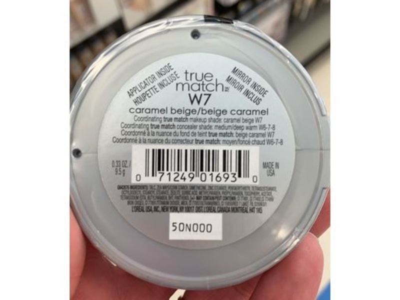 L'Oreal Paris True Match Super - Blendable Powder, W7 Caramel Beige, 0.33 oz/9.5 g