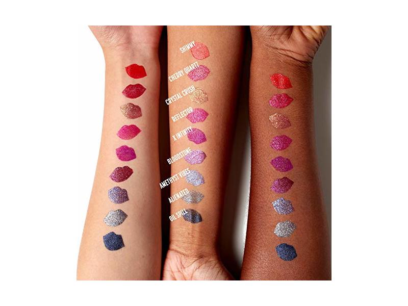 NYX Professional Makeup Glitter Goals Liquid Lipstick, Bloodstone, 0.1 oz