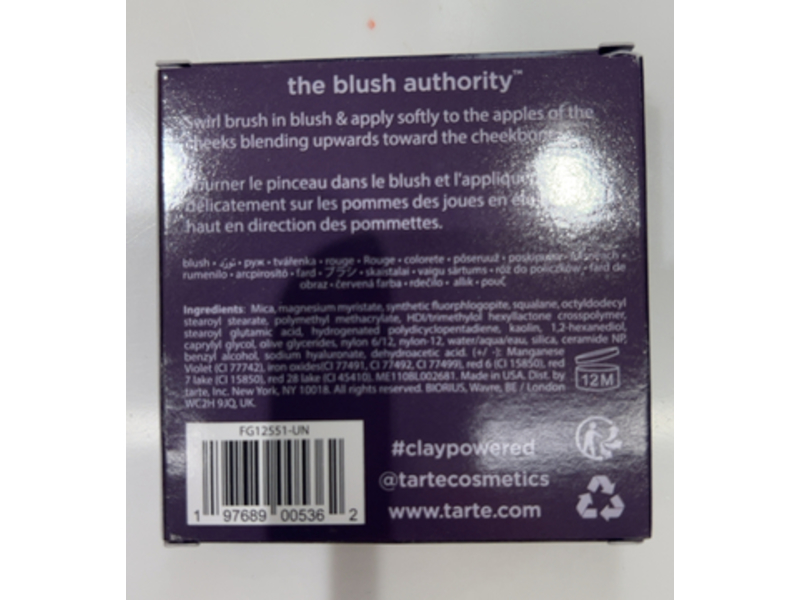 Tarte Amazonian Clay Blush, Captivating, 0.12 oz/3.6 g