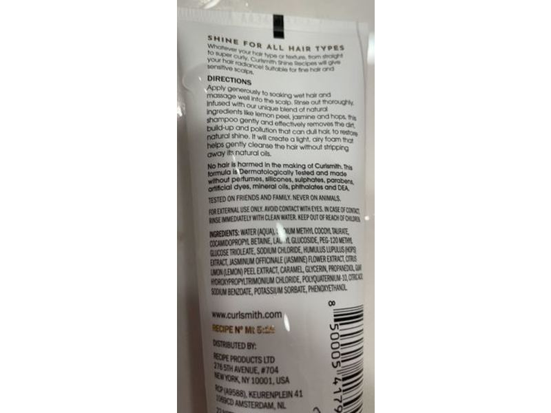 Curlsmith Shine Shampoo, 2 fl oz/ 60 mL