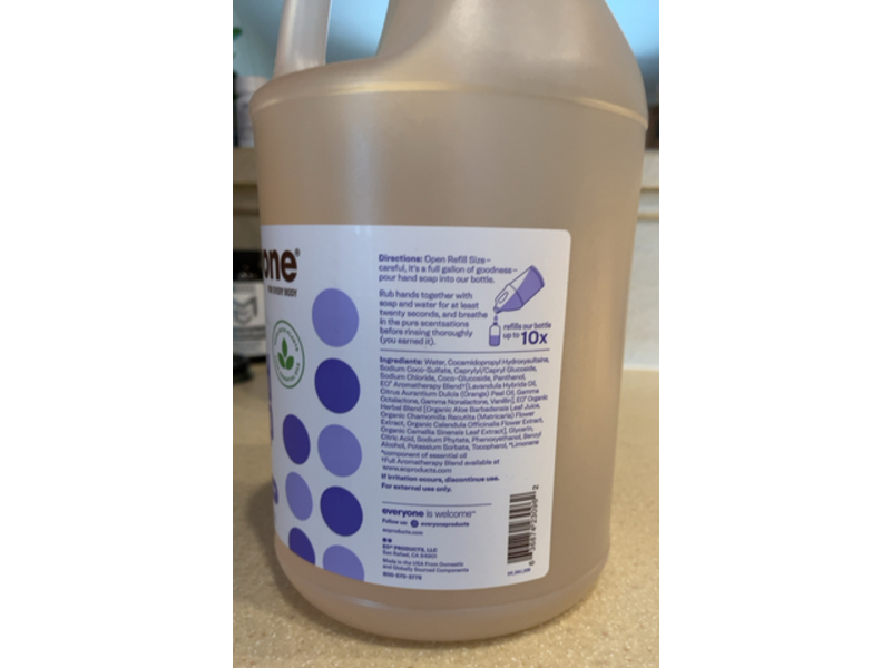 Everyone For Every Body Hand Soap, Lavender + Coconut, 128 fl oz/3.8 L