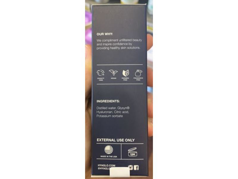 Hyaglo Hydrating Serum, Hydrate & Plump + Hyalluronic Adic, 1 fl oz/30 mL