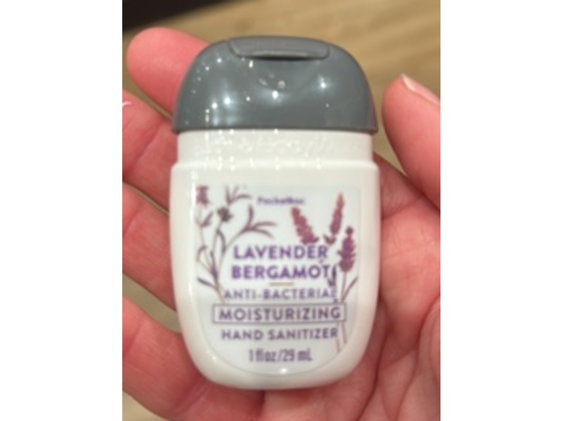Bath & Body Works Moisturizing Hand Sanitizer, Lavender Bergamot, 1 fl oz/29 mL