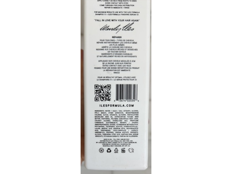 Iles Formula Haute Performance Conditioner, 33.8 fl oz/1000 mL