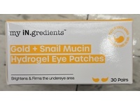 my iN.gredients Hydrogel Eye Patches, Gold + Snail Mucin, 30 Pairs - thumbnail 2