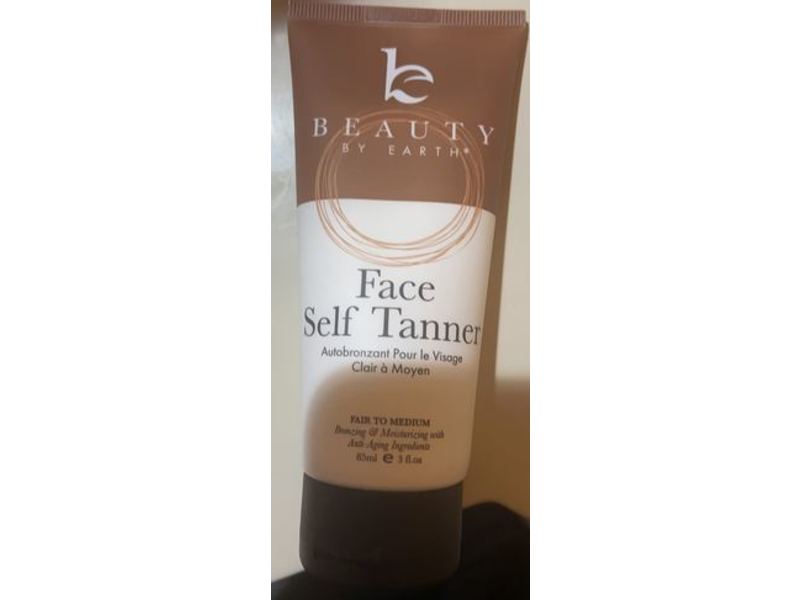 Beauty By Earth Face Self Tanner, Fair To Medium, 3 fl o/85 mL