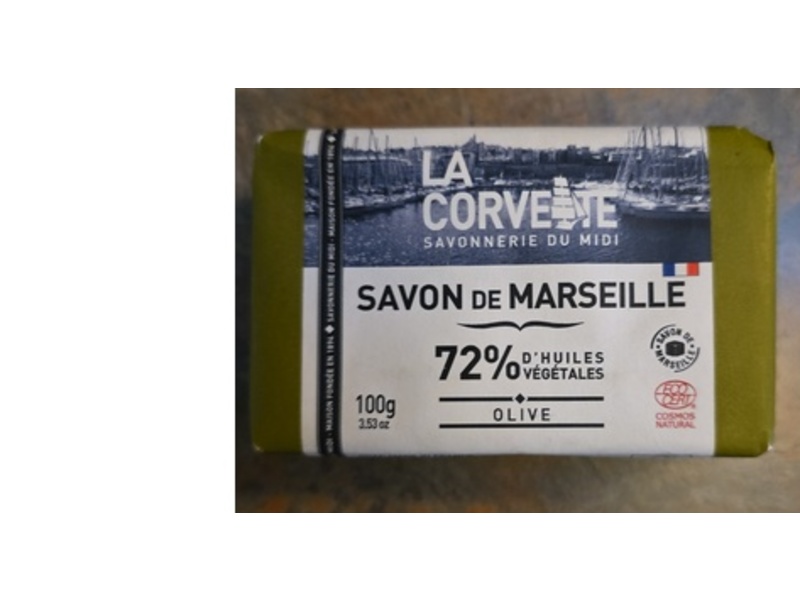 La Corvette Marseille Soap, Olive, 3.53 oz/100 g