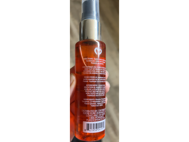Pure Romance Sensations Warming Lubricant, hot buttered rum, 2.5 fl oz/75 mL