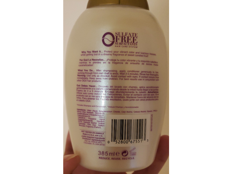 Ogx Kandee Popoglam Kisses, Ultra Hydrating Conditioner, 13 fl oz / 385 ml