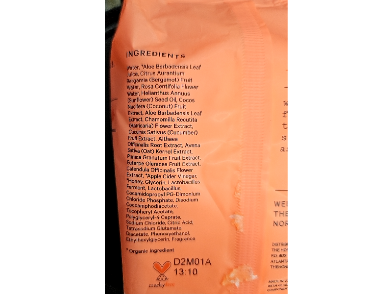 The Honey Pot Company Plant - Derived Feminine Care Wipes, Bergamot Rose, 30 Count