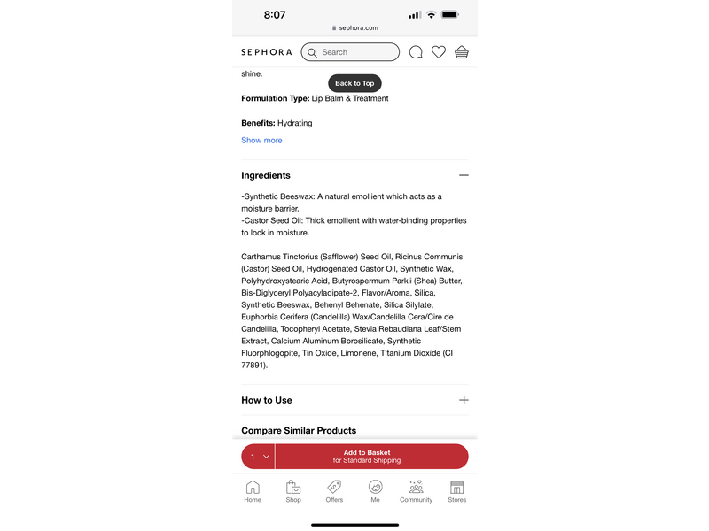 Glossier Birthday Balm Dotcom, 0.5 fl oz/15 mL