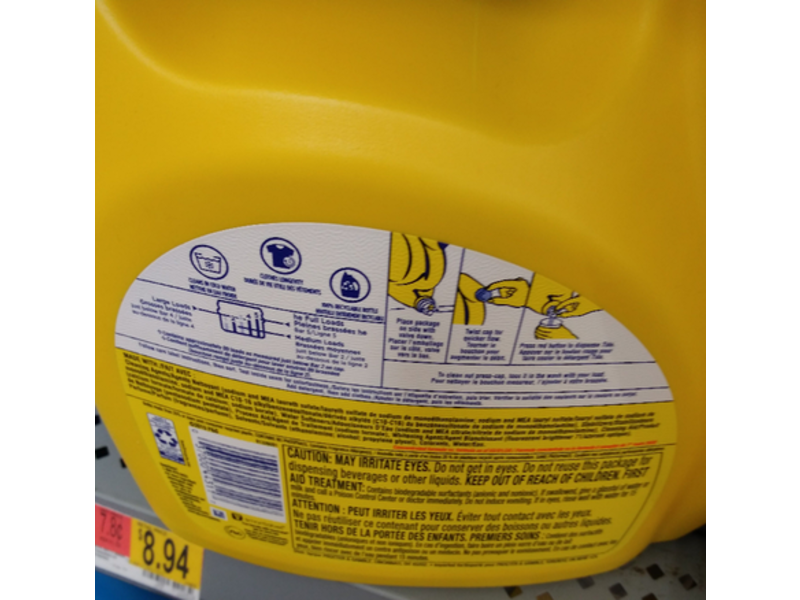 Tide Simply Clean & Fresh Laundry Detergent, Refreshing Breeze, 89 loads, 128 fl oz/3.78 L