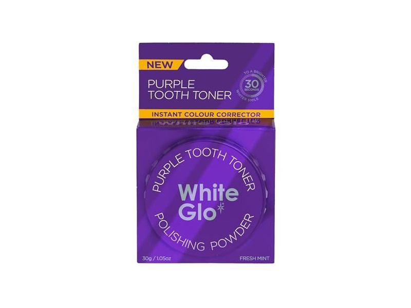 White Glo Purple Tooth Toner Polishing Powder, Fresh Mint, 1.05 oz/30 g