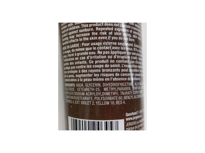 Jergens Natural Glow Instant Sun Sunless Tanning Mousse, Deep Bronze, 180 mL