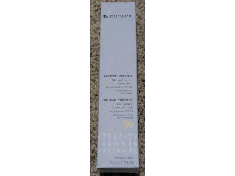 Norwex Protect + Prevent Mineral Facial Sunscreen, SPF 30, 1.7 fl oz/50 mL