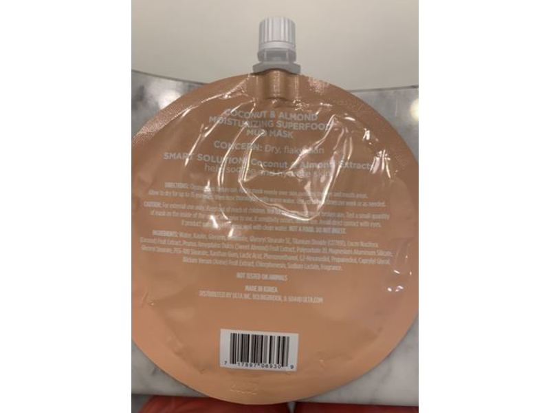 Ultabeauty Moisturizing Superfood Mud Mask, Coconut & Almond, 1.8 oz50 g