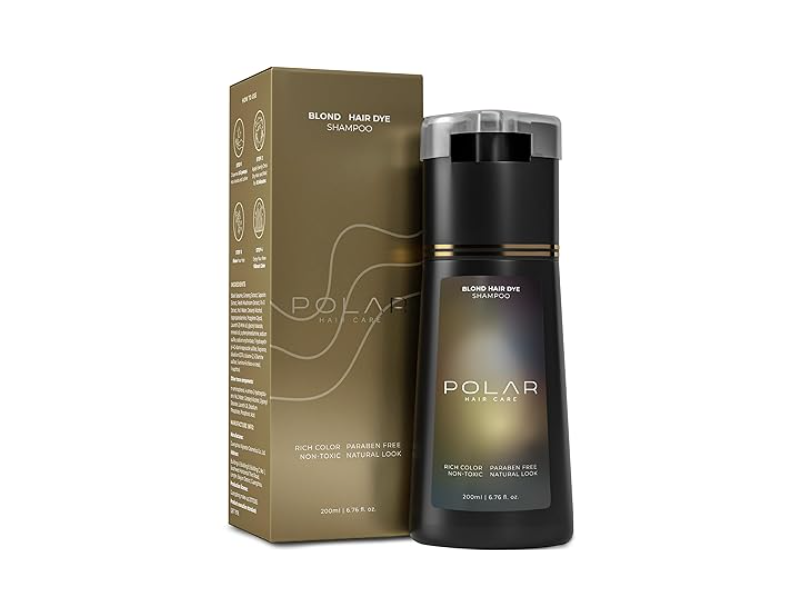 Polar Haircare Hair Dye Shampoo, Blond, 6.76 ml/200 mL