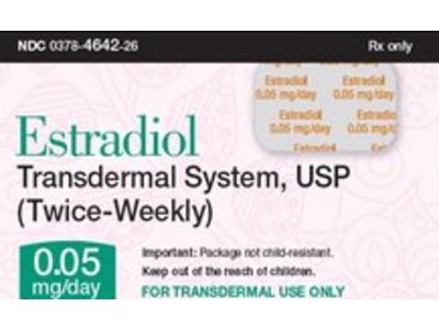 Estradiol Transdermal System 0.05%, Mylan (Rx)