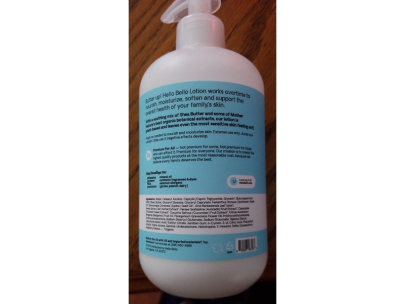 Hello Bello Premium Lotion Hello Gently Fresh & Clean, 16 fl oz