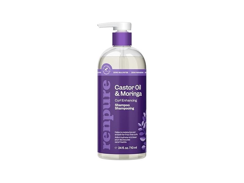 Renpure Curl Enhancing Shampoo, Castor Oil & Moringa, 24 fl oz/710 mL