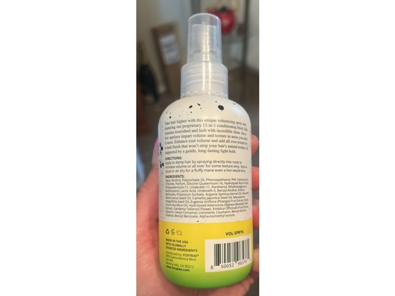 Foxybae Bae Area Bounce Gimme More Leave-In Volume Spray, 6 fl oz/180 mL