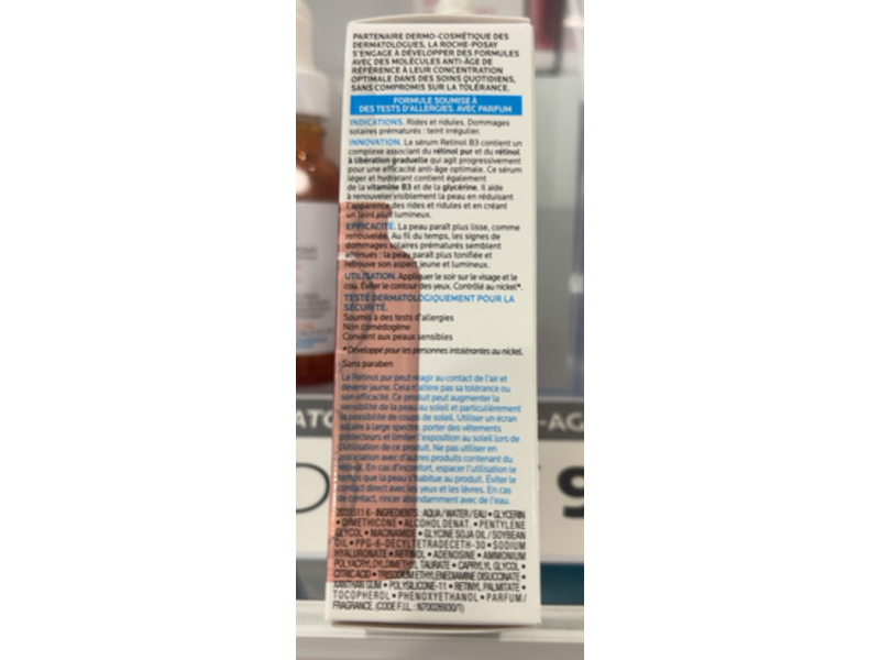 La Roche-Posay Anti-Wrinkle Concentrate Renewing Resurfacing Serum, Retinol B3, 1.0 fl oz/30 mL