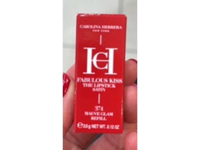 Carolina Herrera Fabulous Kiss The Lipstick Satin, 374 Mauve Glam, 0.12 oz/3.5 g