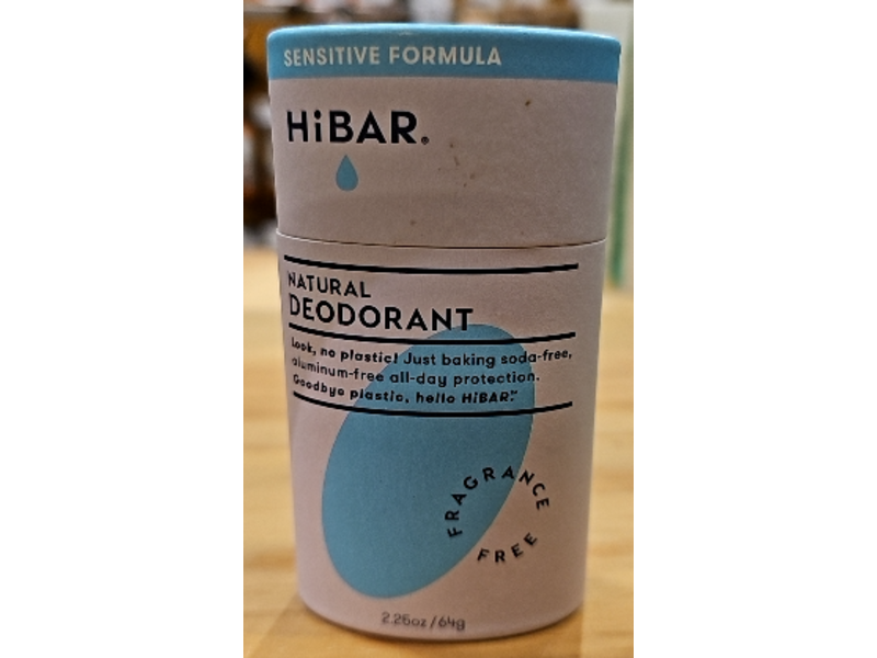 HiBAR Natural Deodorant, 2.26 oz/64 g