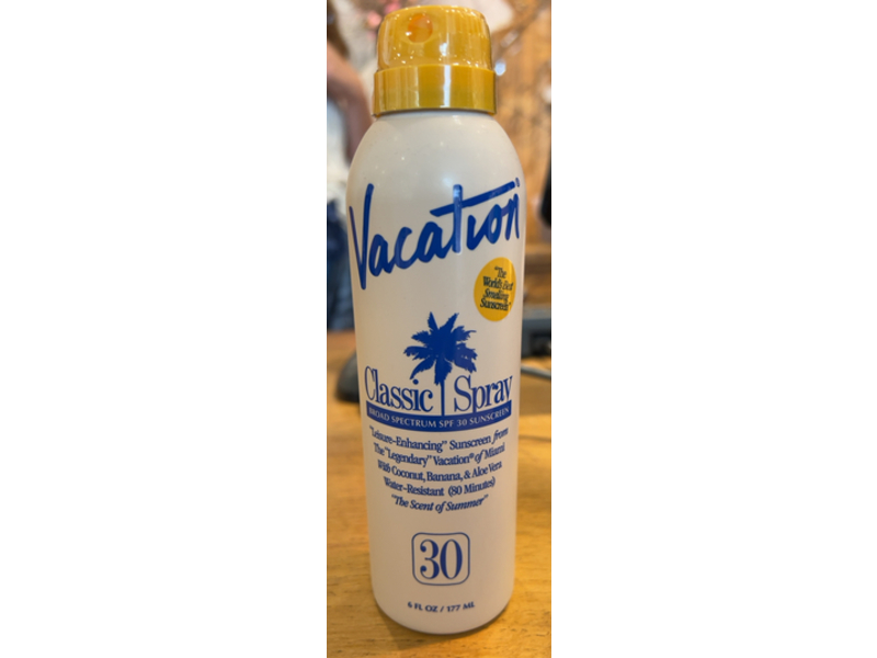 Vacation Classic Sunscreen Spray, SPF 30, 6 fl oz/177 mL, Pack Of 3