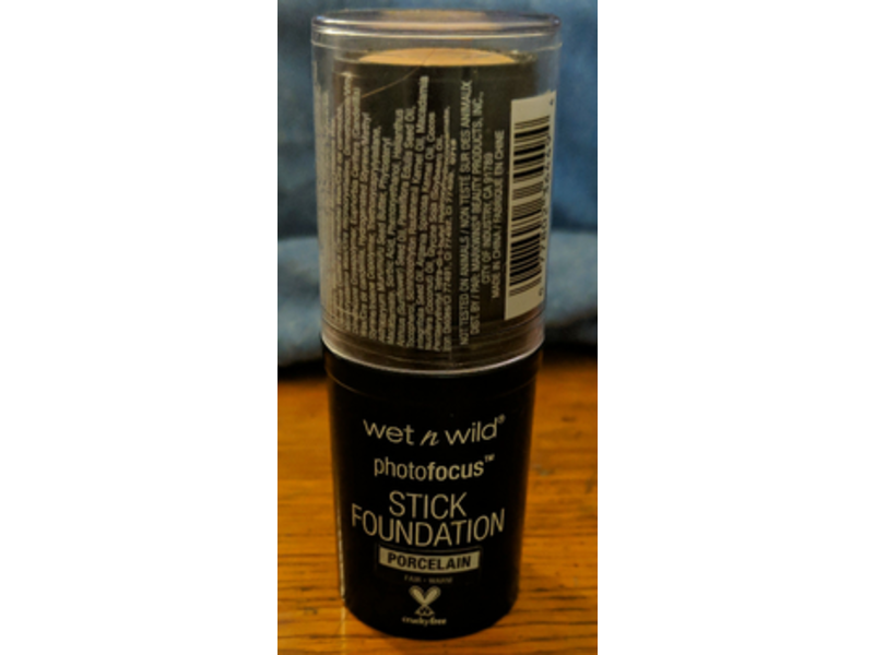 Wet N Wild Photofocus Stick Foundation, Porcelain, 0.42 oz/12 g