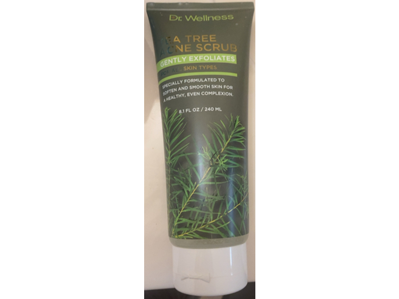 Dr Wellness Gently Exfoliates Acne Scrub, Tea Tree, 8.1 fl oz/240 mL