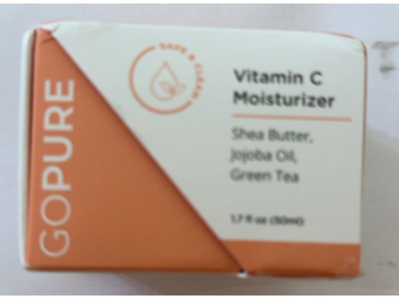 Gopure Vitamin C Moisturizer, Shea Butter + Jojoba Oil & Green Tea, 1.7 fl oz/50 mL