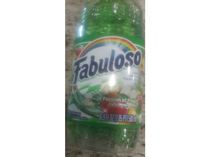 Fabuloso Multi-purpose Cleaner, Passion of Fruits,16.9 fl oz/500 mL, Pack Of 2