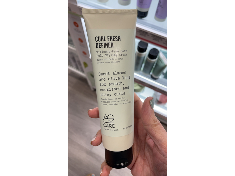 AG Care Curl Fresh Definer Silicone-Free Soft-Hold Styling Cream, 6 Fl Oz