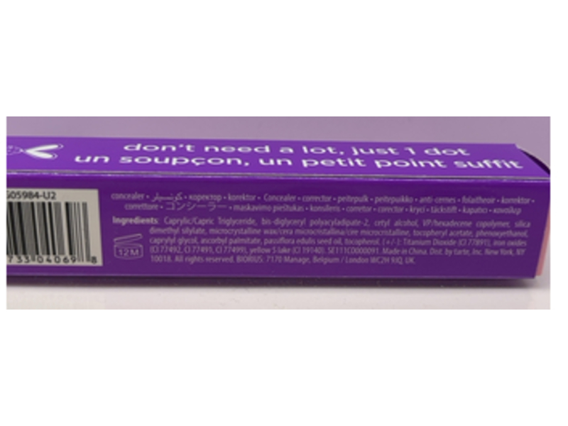 Tarte Creaseless Concealer, Medium Neutral, 0.035 oz/1 g