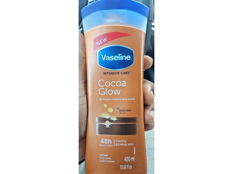 Vaseline Intensive Care Body Lotion, Cocoa Glow, 13.52 fl oz/400 mL