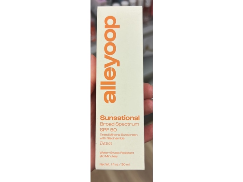 Alleyoop Sunsational Tinted Mineral Sunscreen, SPF 50, Dawn, 1 fl oz/30 mL