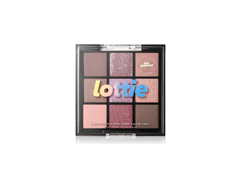 Lottie London Eyeshadow Palette, The Mauves, 0.25 oz/7.2 g