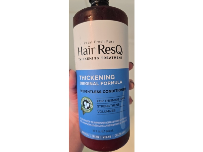 Petal Fresh Pure Hair ResQ Thickening Treatment Weightless Conditioner, 32 fl oz/946 mL