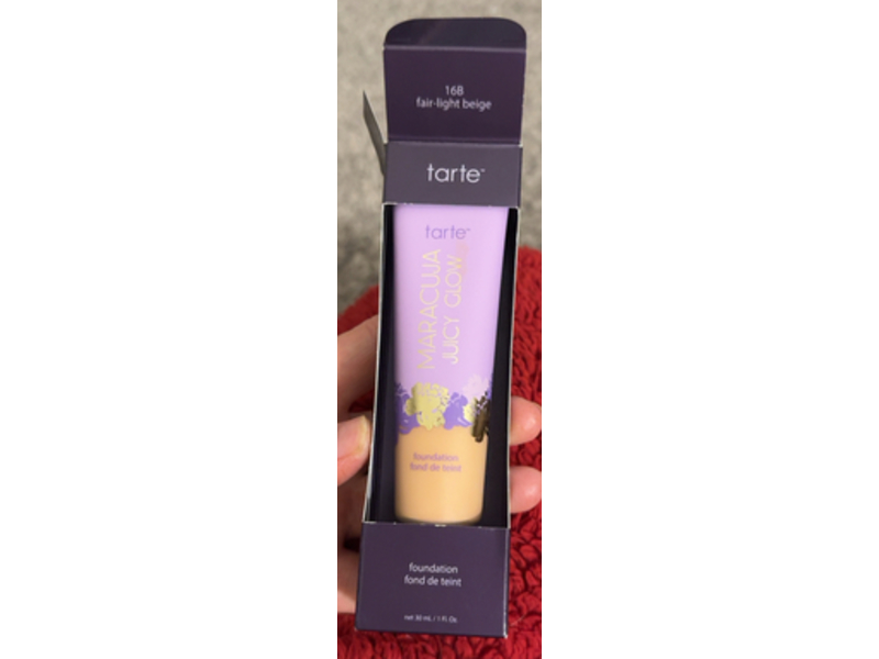 Tarte Maracuja Juicy Glow Foundation, 16B Fair-Light Beige, 1 fl oz/30 mL