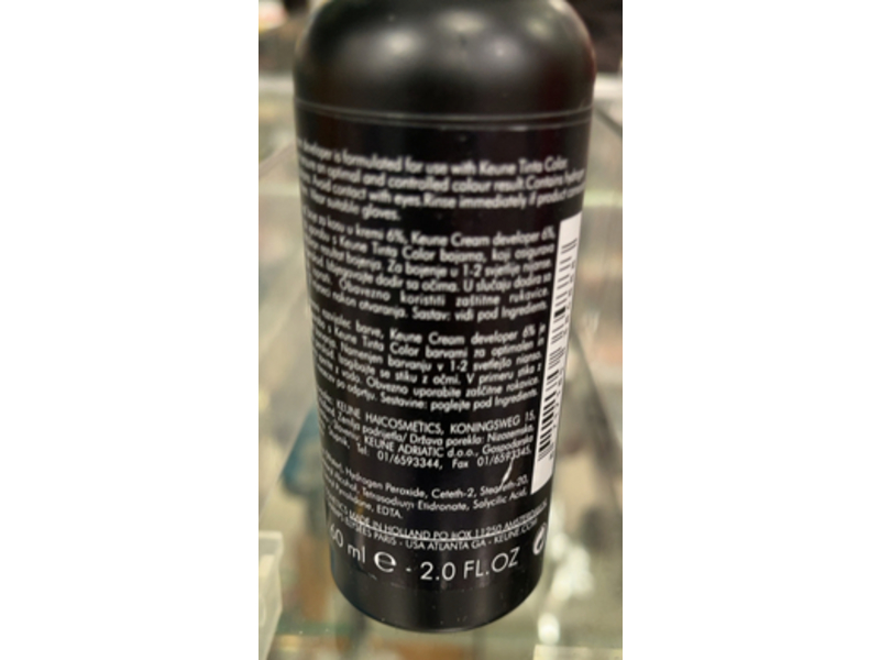 Keune Cream Developer, 2.0 fl oz/60 mL