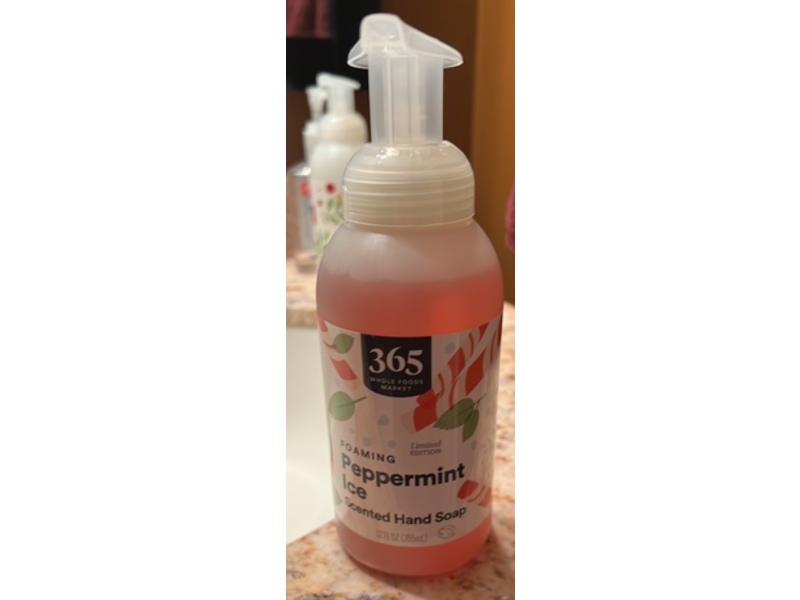 365 Whole Foods Market Foaming Hand Soap, Peppermint Ice, 12 fl oz/355 mL