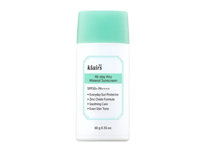 Dear Klairs All-day Airy Sunscreen, SPF 50, 0.35 fl oz/10 g