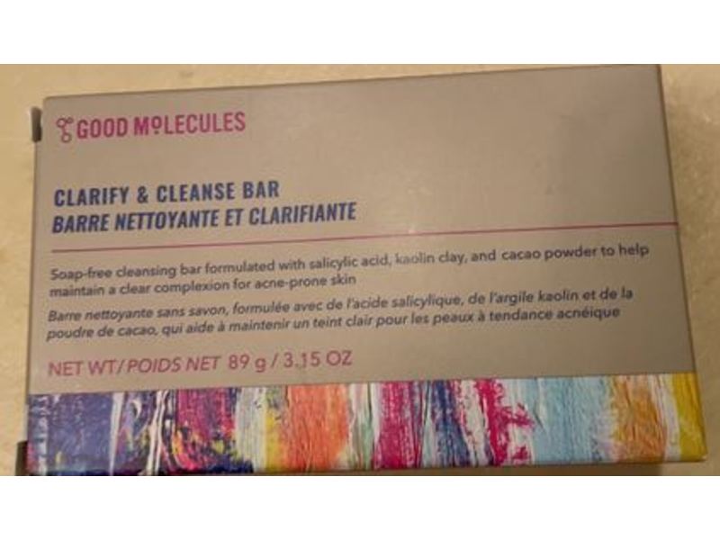 Good Molecules Clarify & Cleanse Bar, 3.15 oz/89 g
