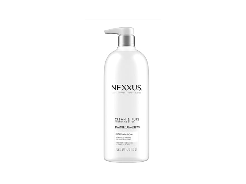 Nexxus Clean & Pure Shampoo, Elastin Protein & Marine Minerals, 33.8 fl oz/1 L