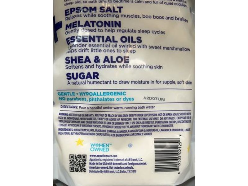Aquation Kids Epsom Salt Bath, Lavender Marshmallow, 1.36 kg