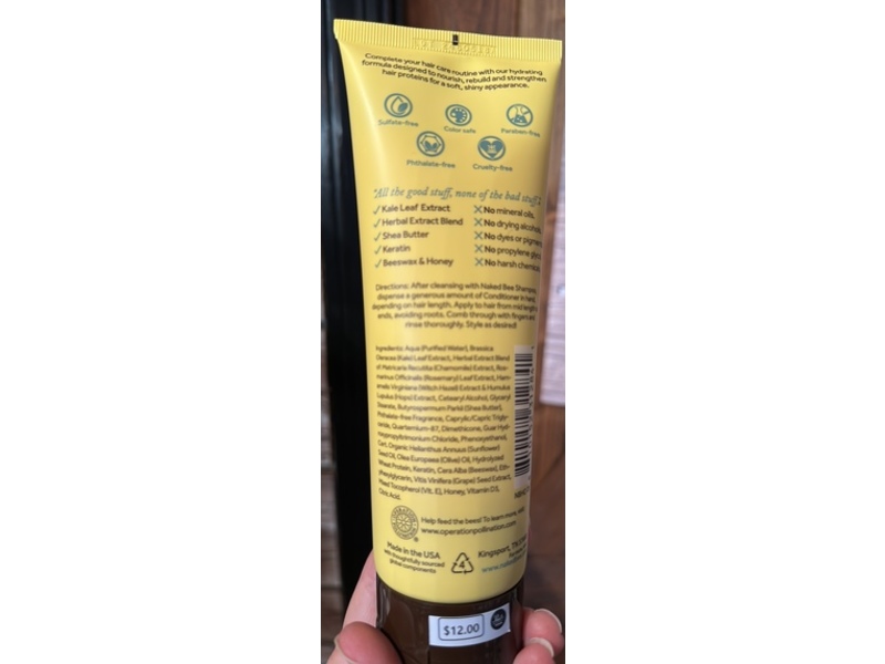 The Naked Bee Nutirent Rich Conditioner, Orange Blossom Honey, 8 fl oz/237 mL